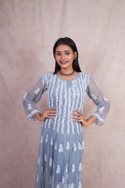 Georgette 56 Kali Anarkali Gown