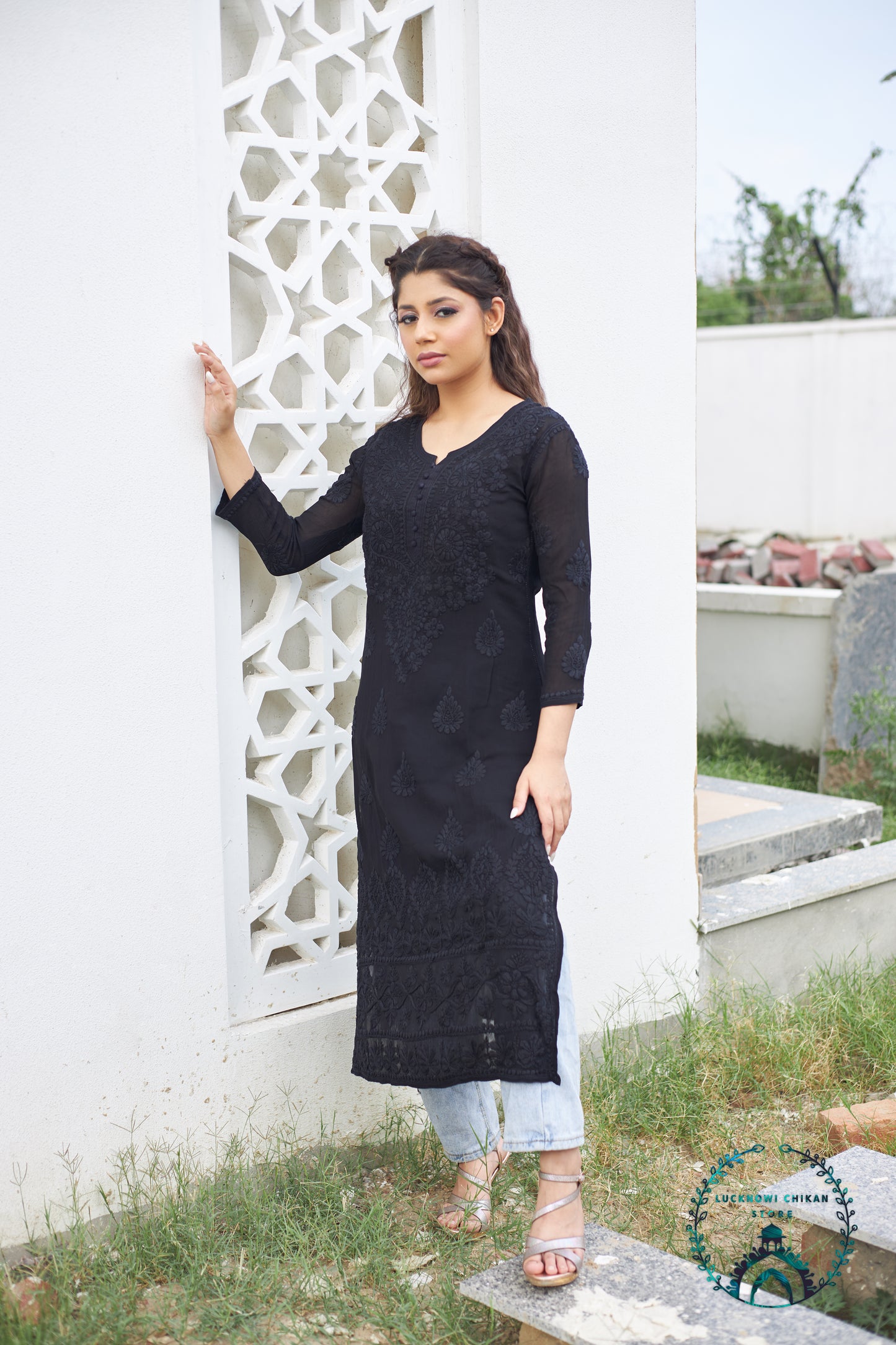 Viscose 3D Work Kurta