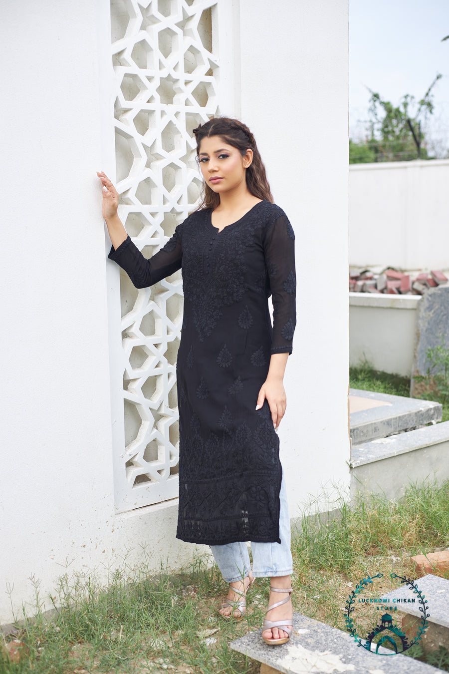Viscose 3D Work Kurta