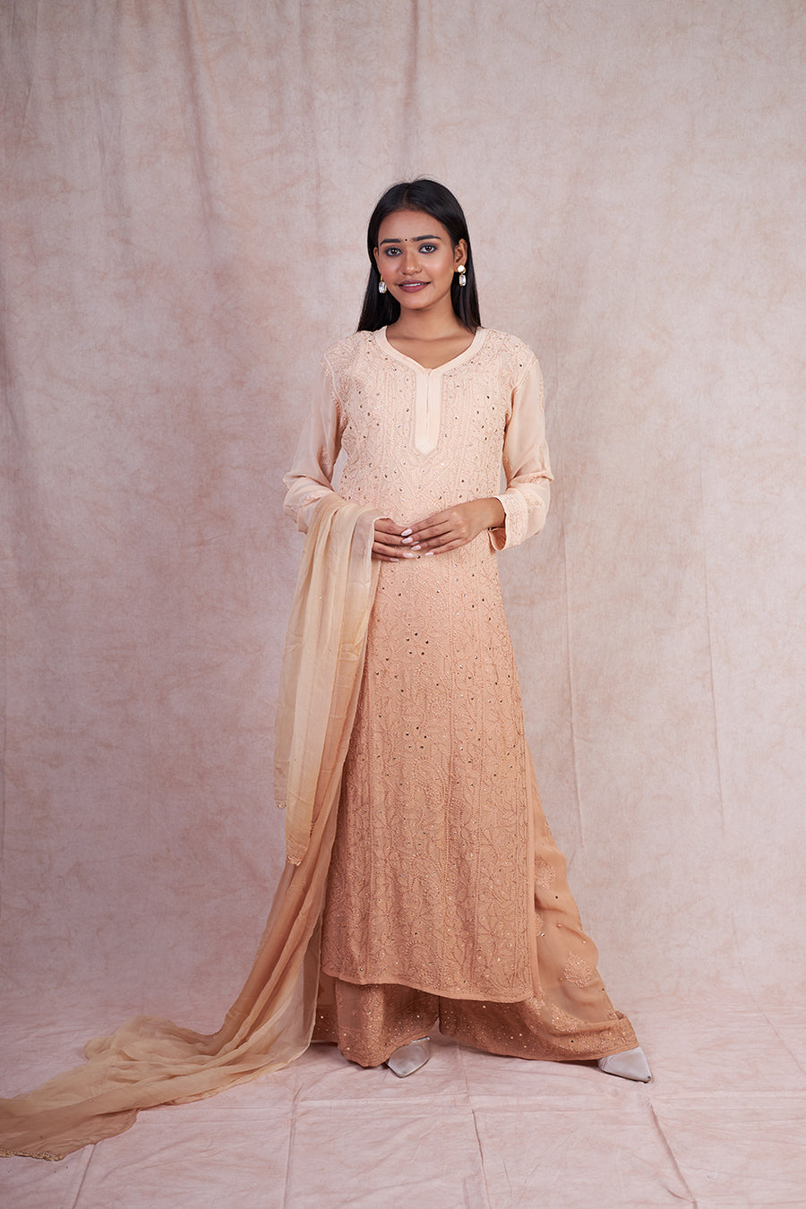 Viscose Full Jaal Mukaish Set