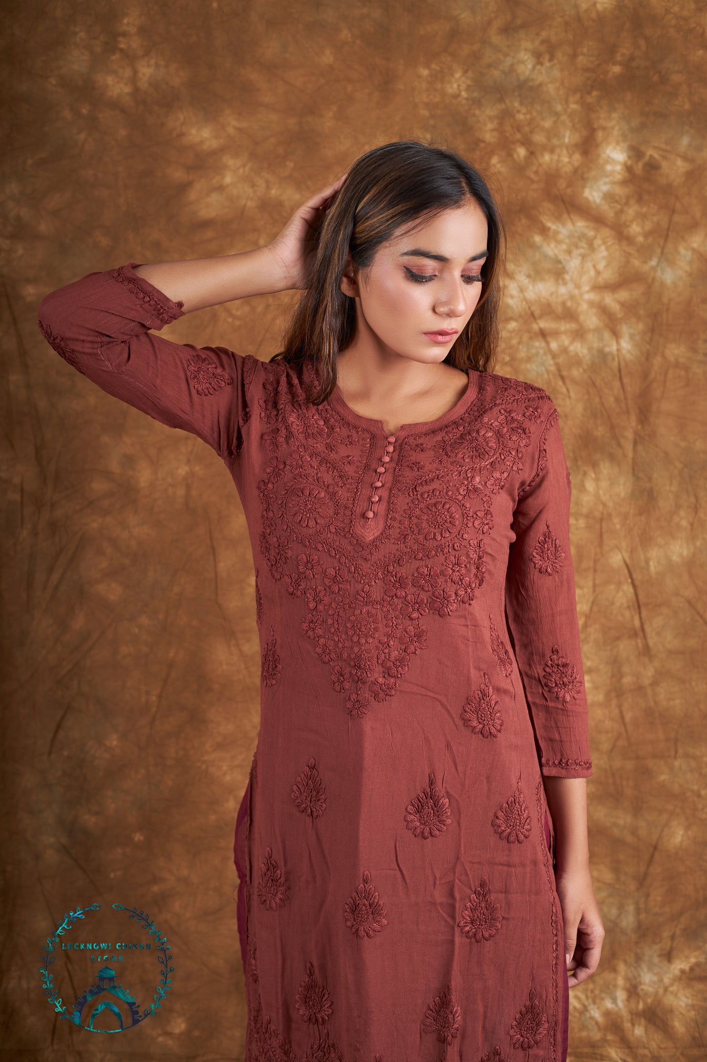 Viscose 3D Work Kurta