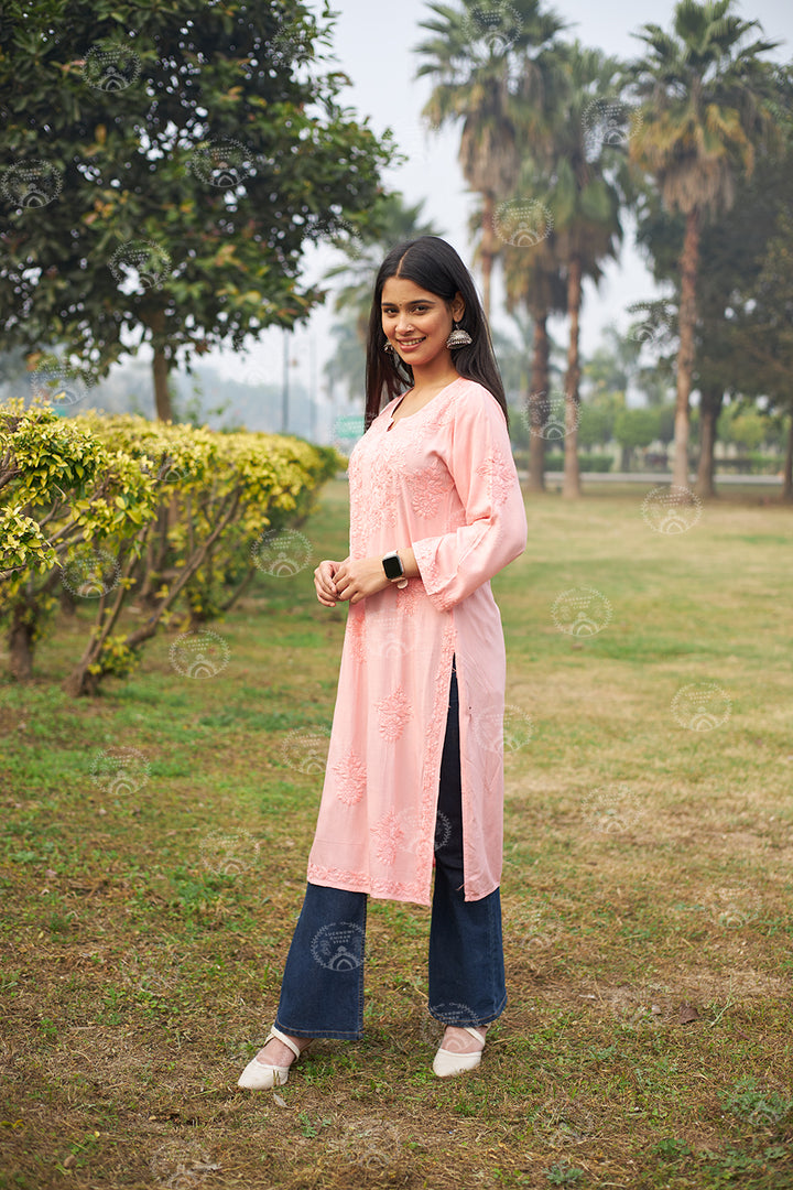 Rayon Cotton Dyed Kurta