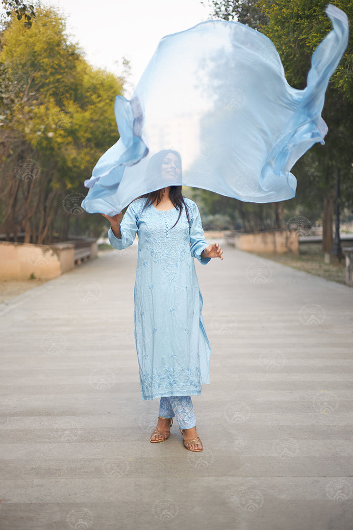 Rehmat Cotton Chikankari Set