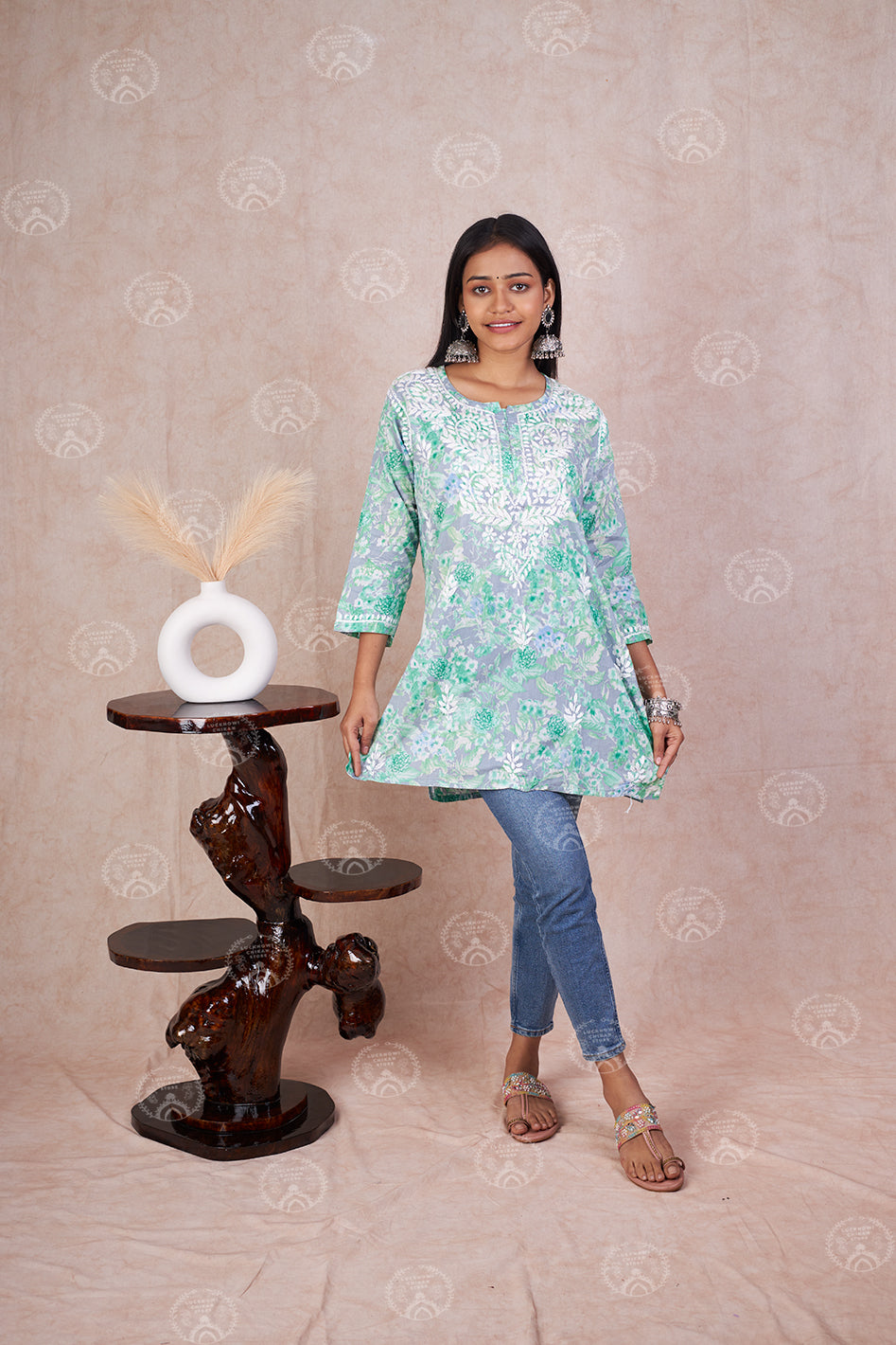 Chandni Mulmul Short Kurta
