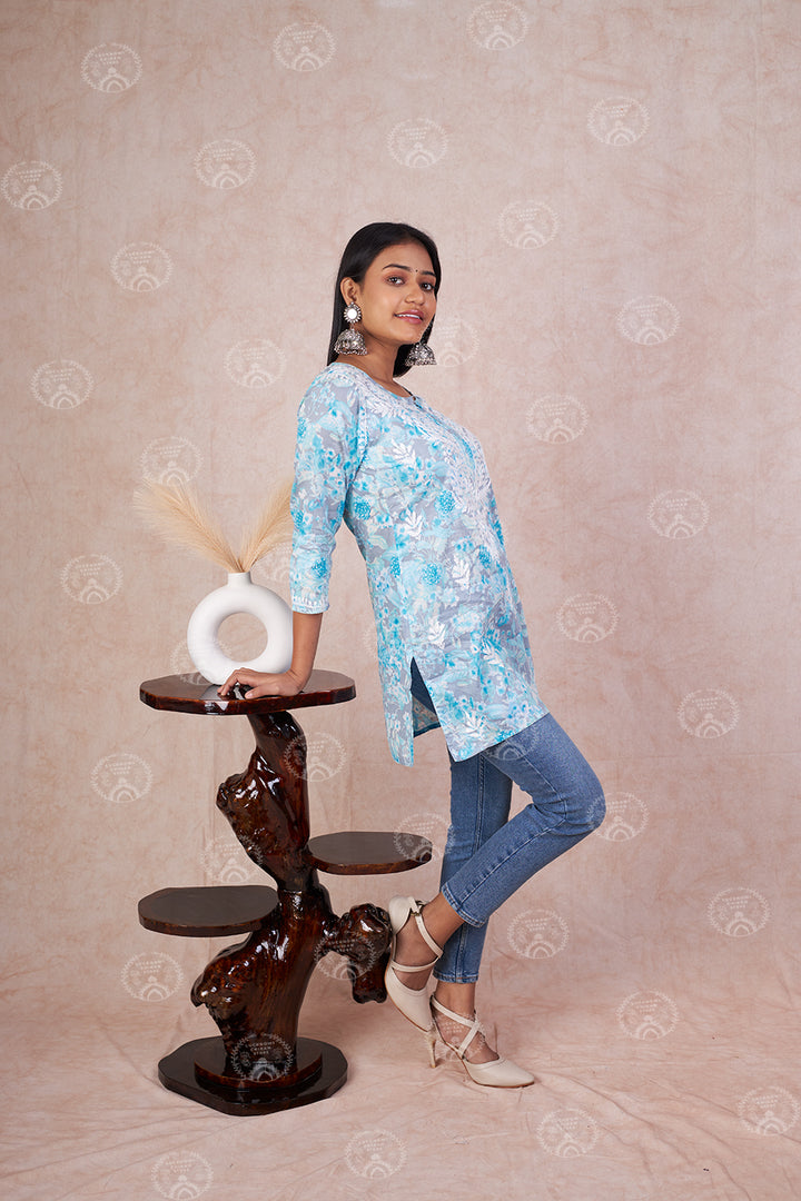 Chandni Mulmul Short Kurta