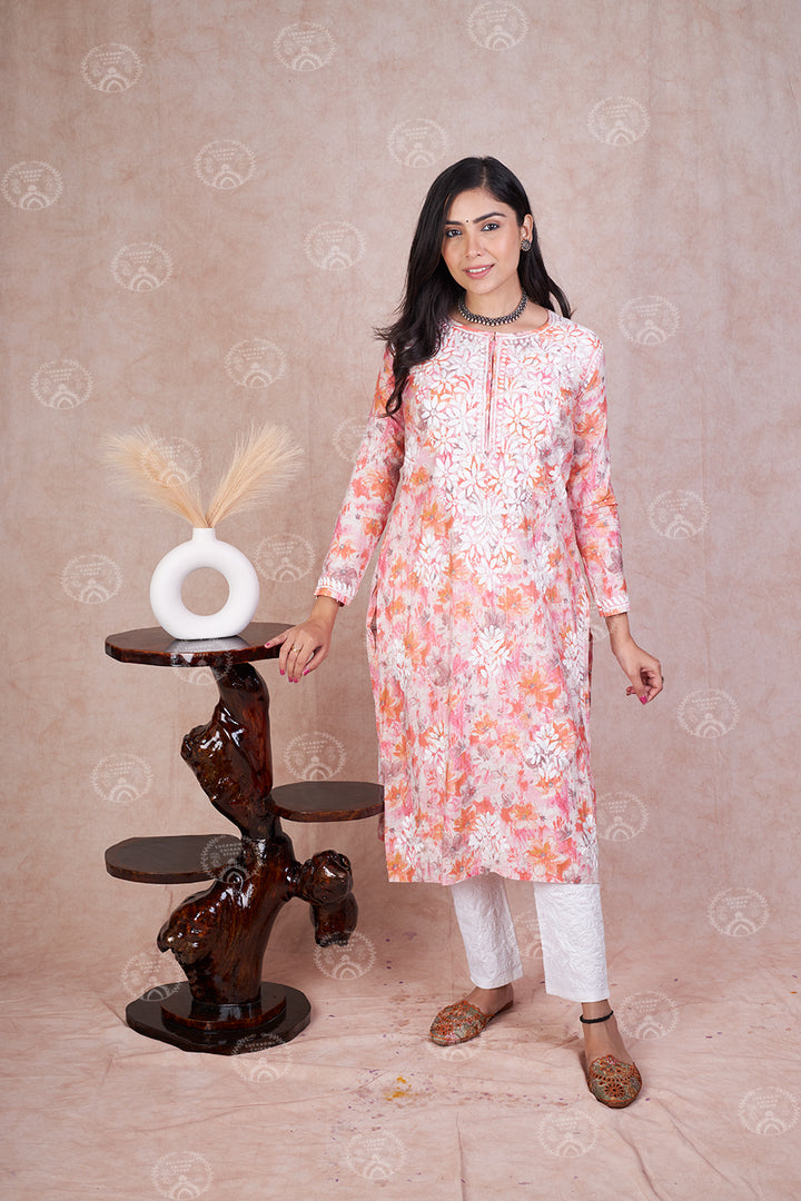 Muslin Printed Kurta