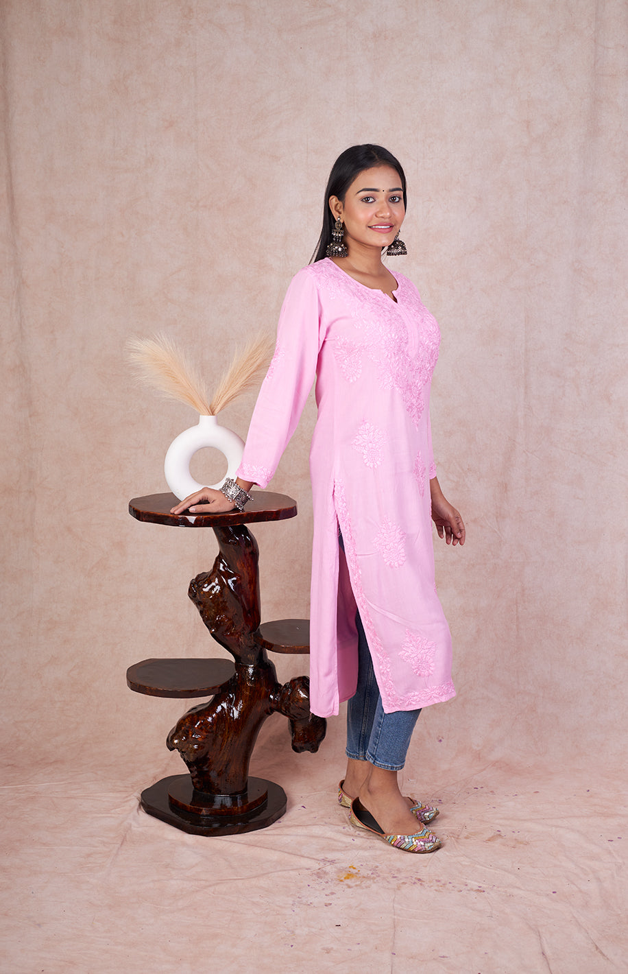 Rayon Cotton Dyed Kurta