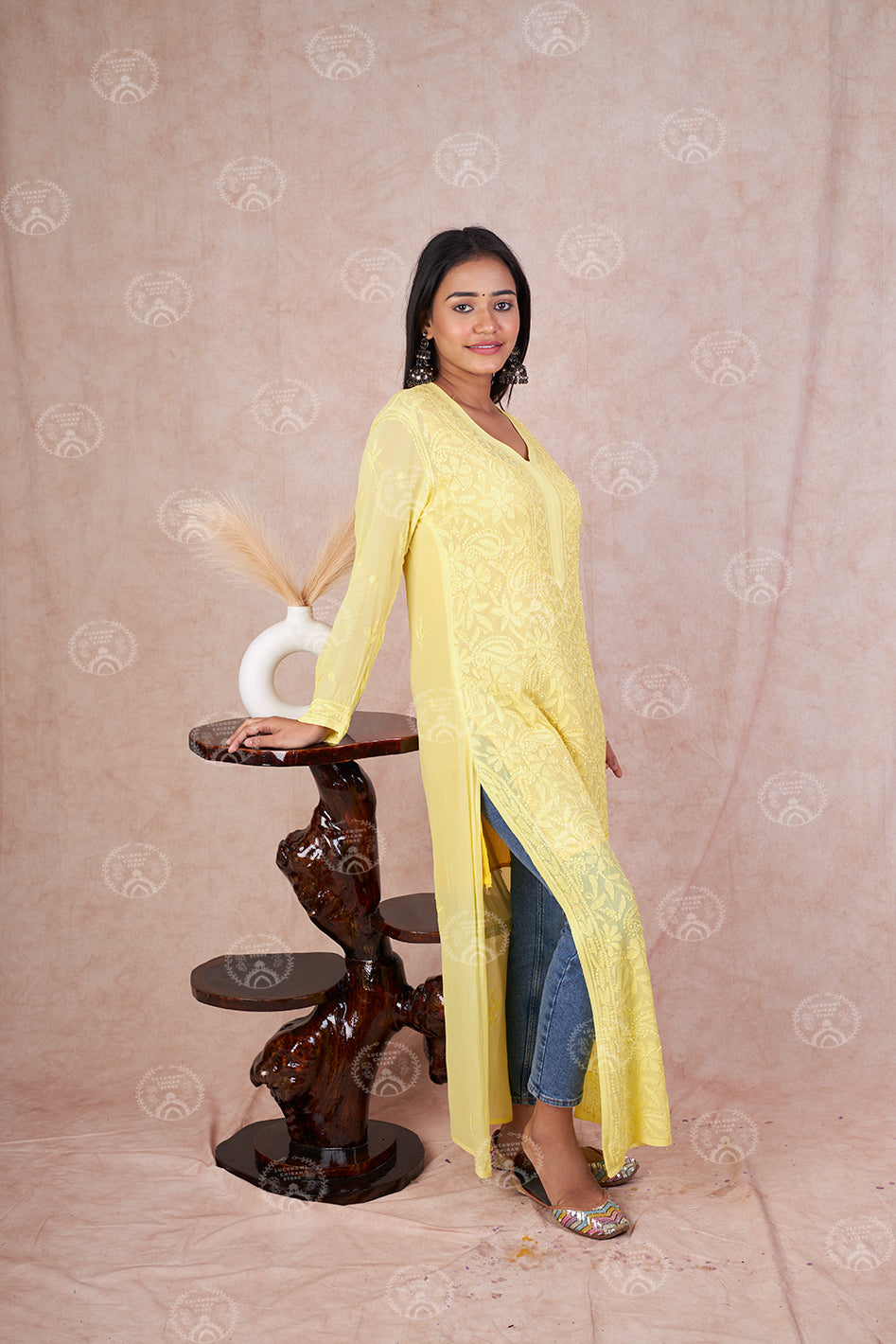 Viscose Resham Thread Kurta