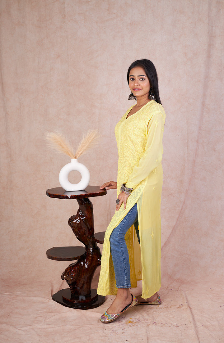 Viscose Resham Thread Kurta