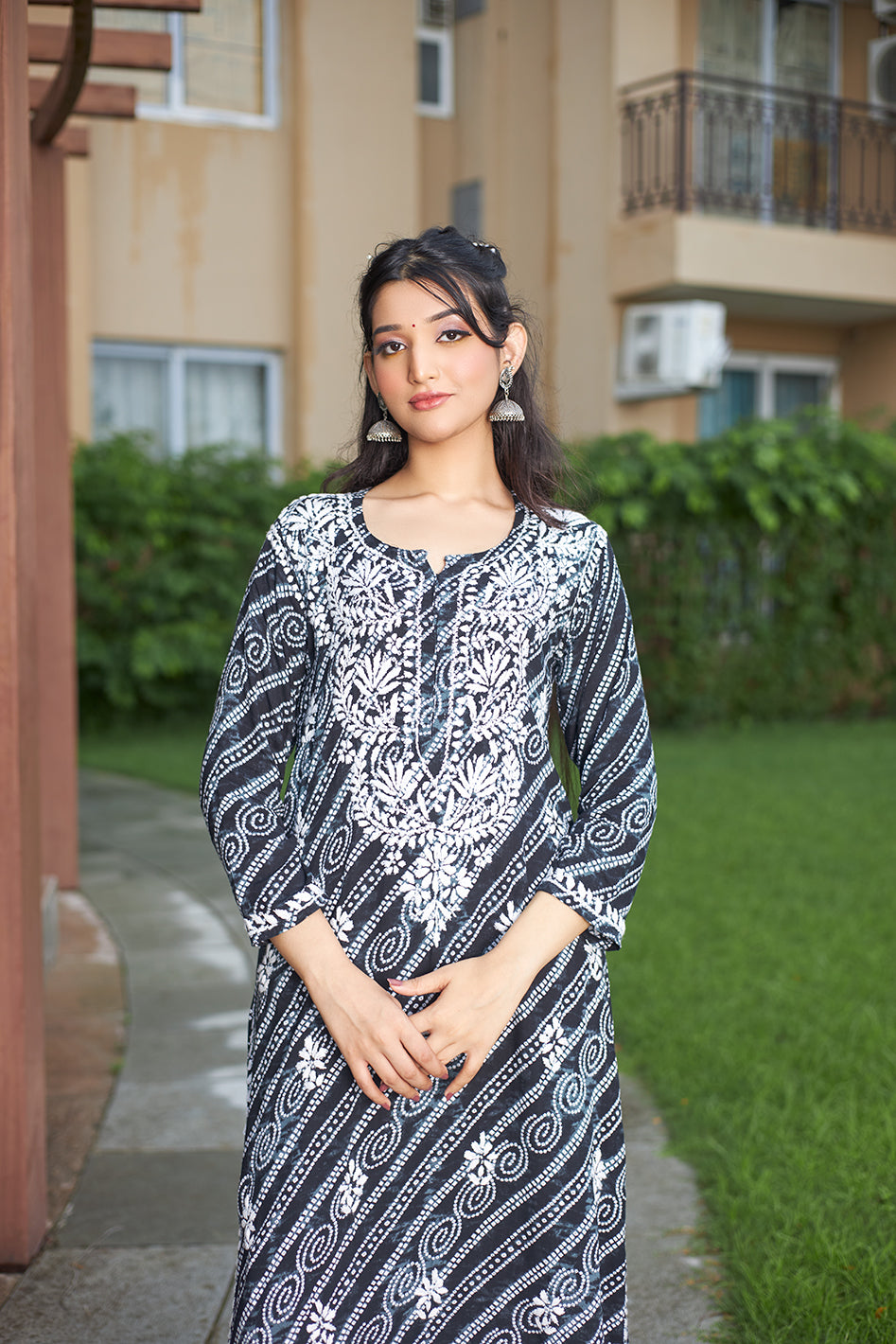 rayon fabric kurti design