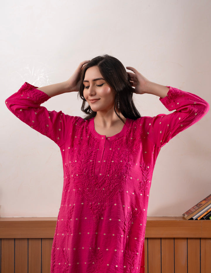 chanderi silk kurtas