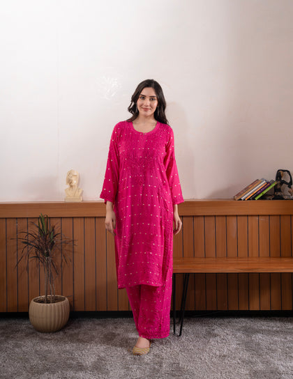 chanderi silk kurti