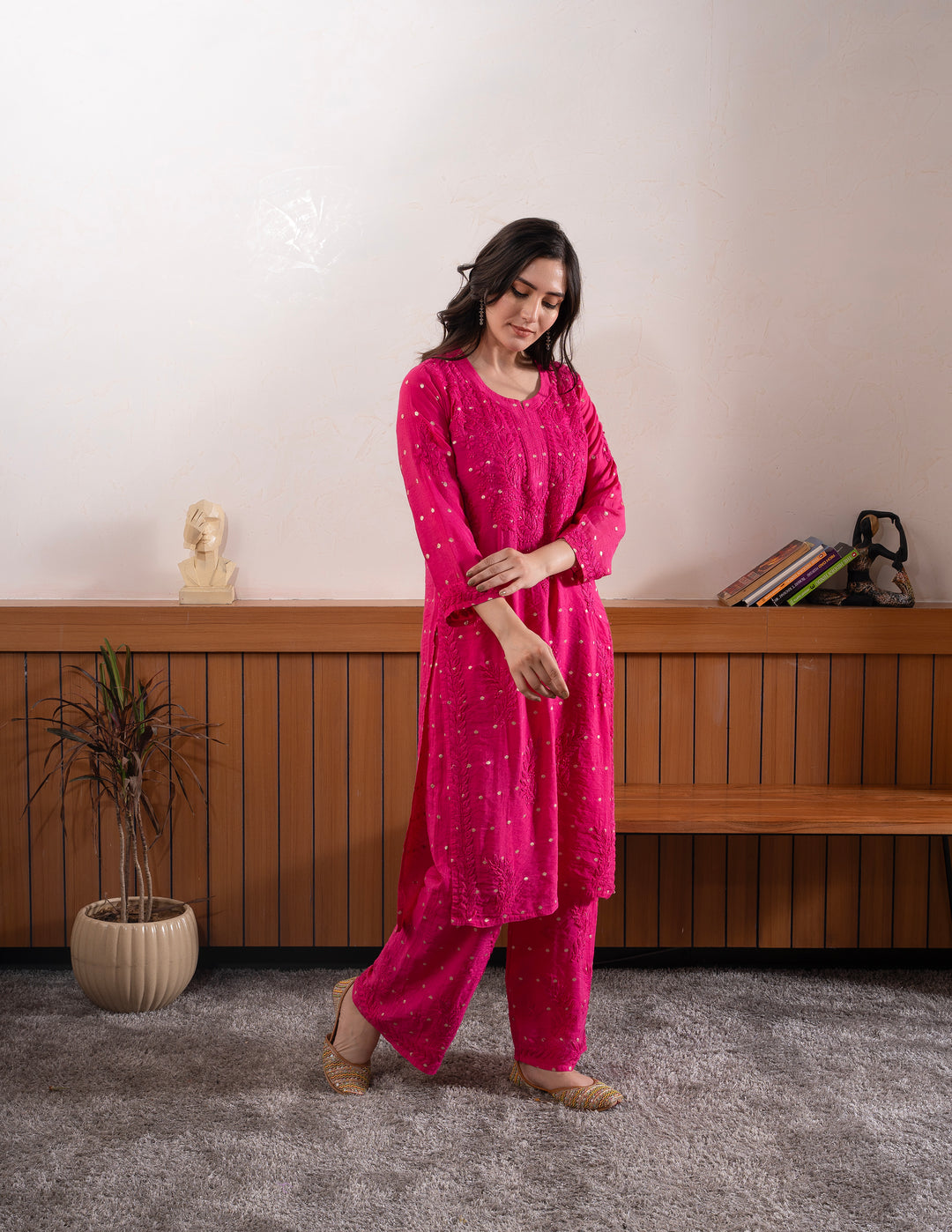chanderi silk kurti