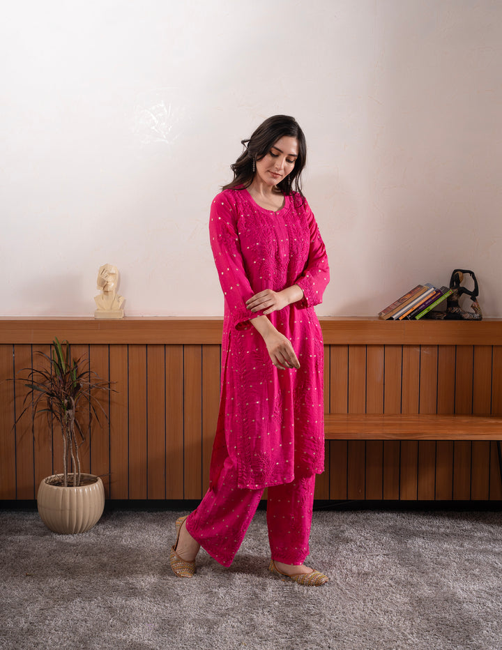 chanderi silk kurti