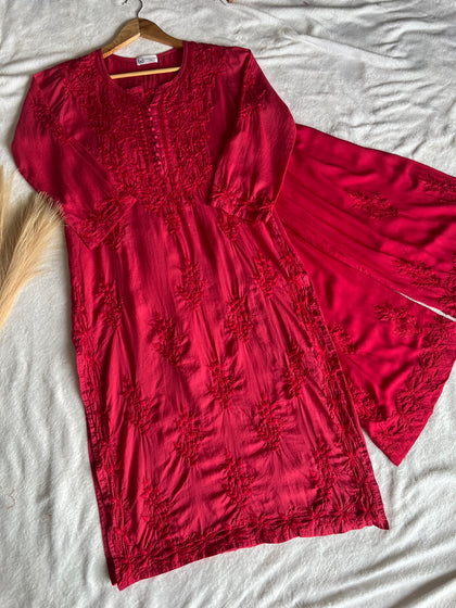 lucknowi chikan gowns