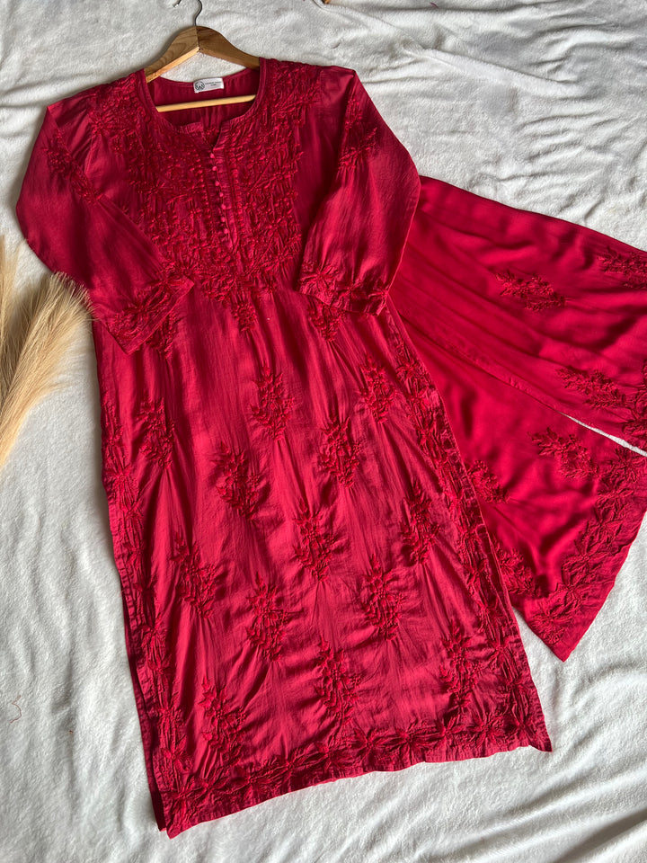 lucknowi chikan gowns