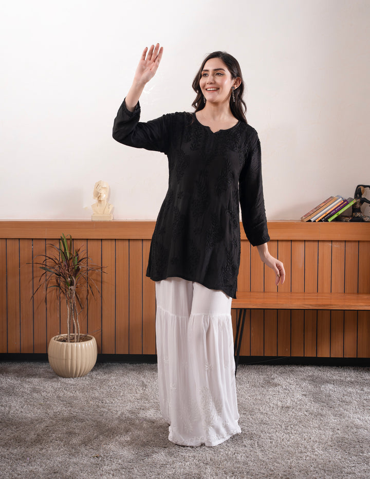 muslin silk kurta