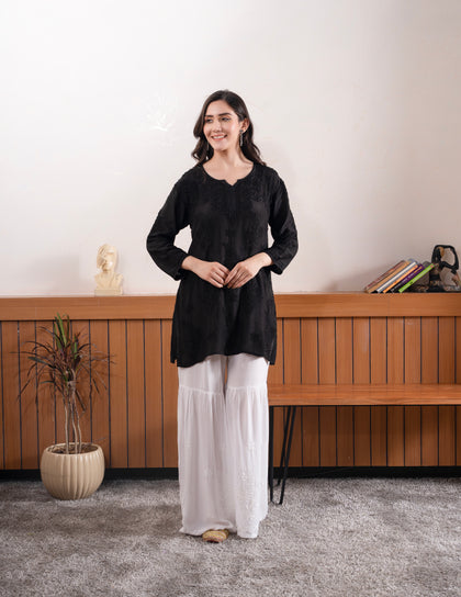 muslin silk kurta