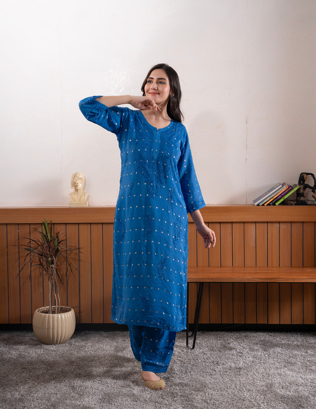 pure chanderi silk suits
