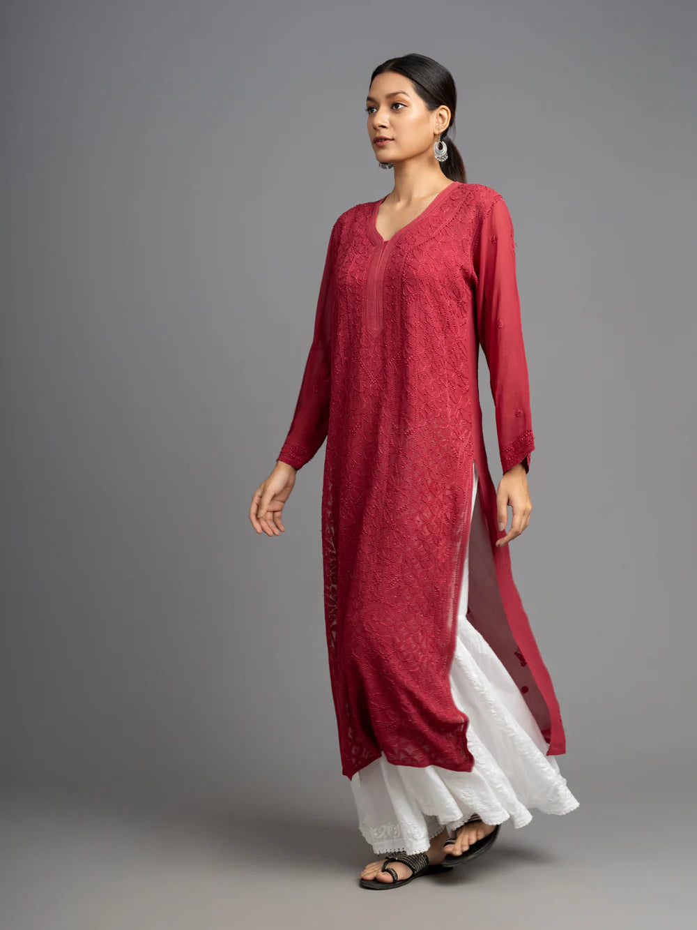 viscose georgette kurti