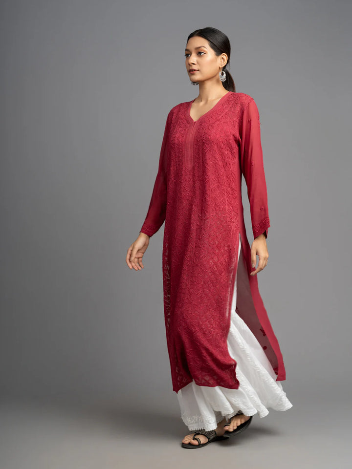 viscose georgette kurti