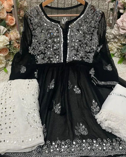 Georgette Short Kurta Set