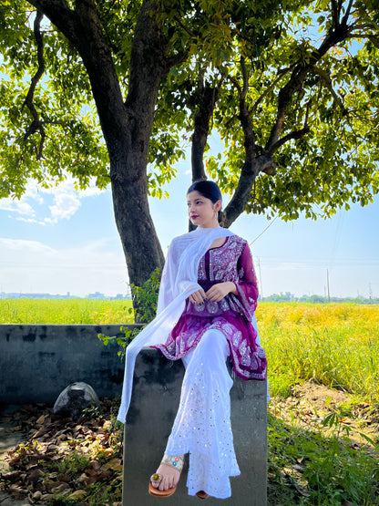 Georgette Short Kurta Set