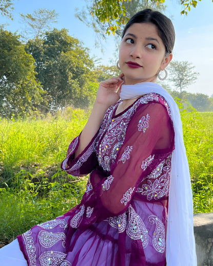Georgette Short Kurta Set