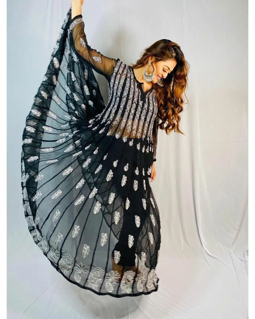 Georgette 56 Kali Anarkali Gown
